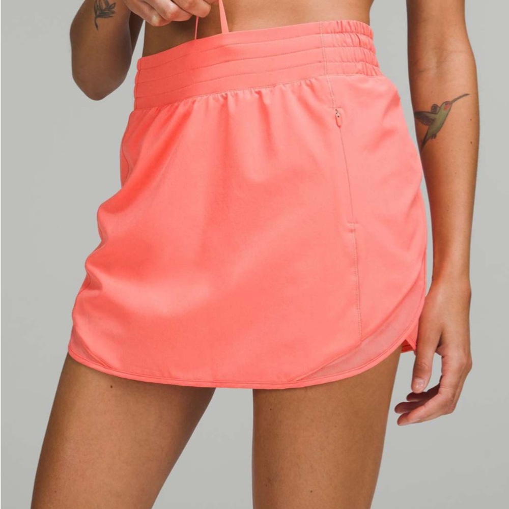 Lululemon Hotty Hot HR Skirt *Long | Raspberry Cream | Size 4